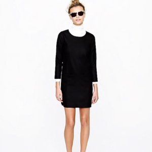 Black Jules Wool Shift Dress